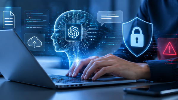 Cybersecurity Awareness banner: the new cybersecurity risk is in how we use AI