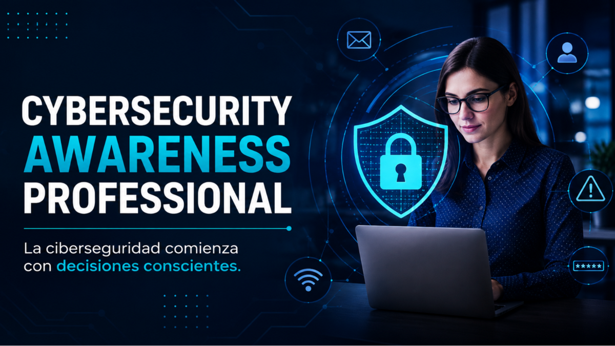 Ilustración sobre cultura de seguridad y concientización en ciberseguridad