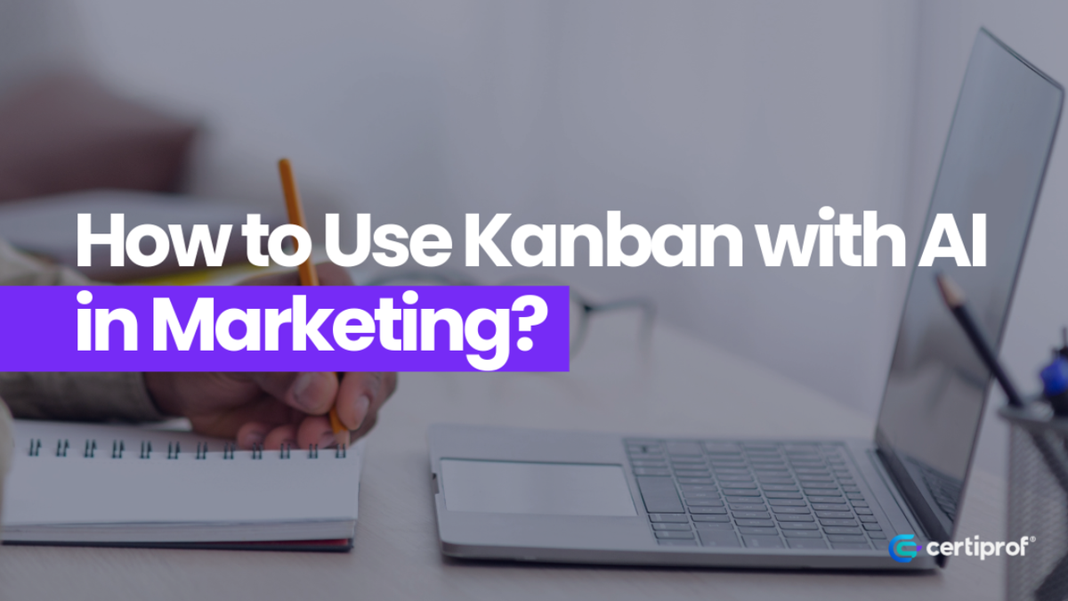 Banner of the article on how to use Kanban with AI in marketing